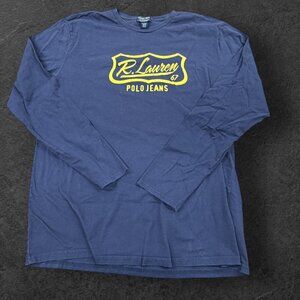 Polo Ralph Lauren Longsleeve Pullover XL Blue Yellow